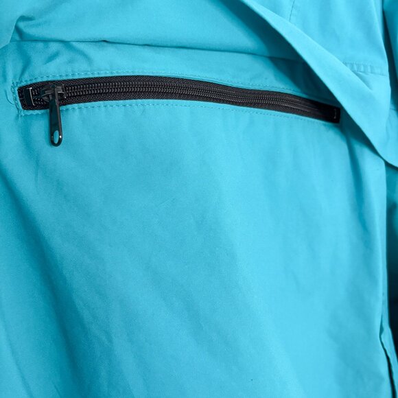 Vintage Woolrich Teal Windbreaker Jacket – No Size Tag – Measurements Included - Picture 6 of 9